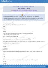 Đề thi giữa kì 1 Sinh 11 Cánh diều - Đề số 2